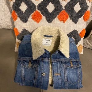 Old Navy Kids Sherpa Lined Denim Jacket